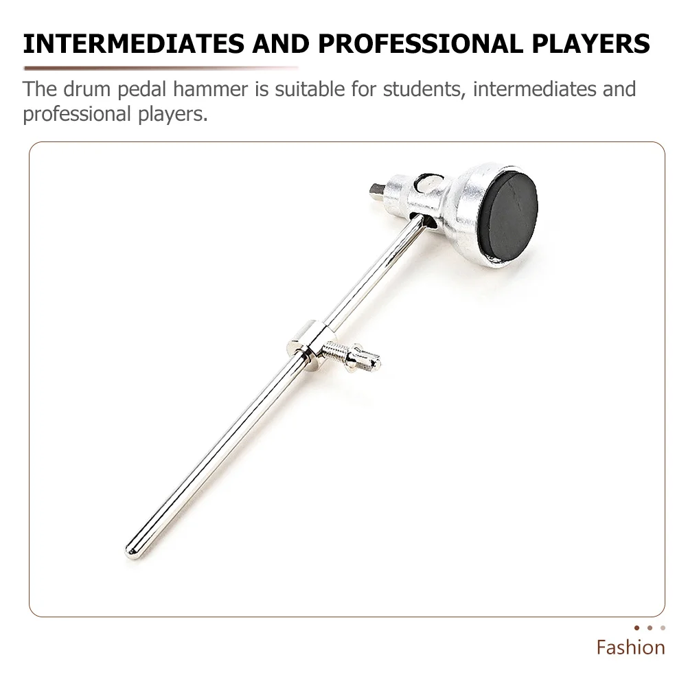 

Adjustable Hammer Head Metal Bass Drum Pedal Replacement Part Drum Kit Instrument Accessory Hammer Head Instrument Supplies