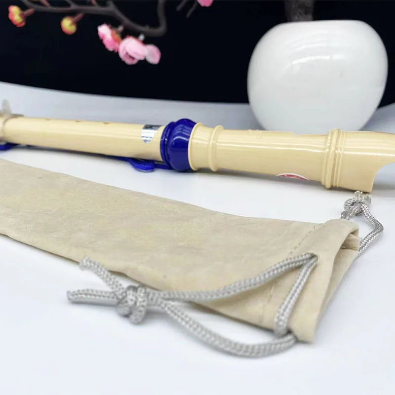 

High Sound Flute Velvet Bag Pull Rope Closure Paaging 37cmx7cm Vertical Flute Cloth Cover Soft Bag for Wind Instruments