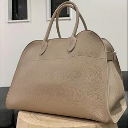 women's handbag for work and travel genuine real leather Large capacity handbag simple business briefcase fashion  Luxury bolso