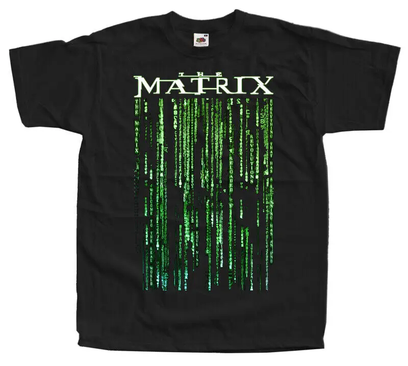 MATRIX Code Poster T SHIRT TEE black Shirt all sizes S to 5XL