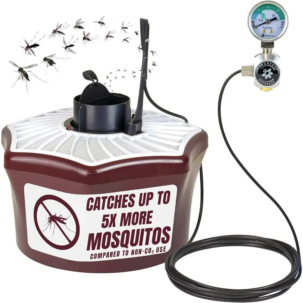 

Уличная ловушка для комаров Mosquitaire с CO₂ и ароматом сладостей | Экологичная, без пестицидов, безопасная для животных альтернатива отпугивателям вредителей | Эль