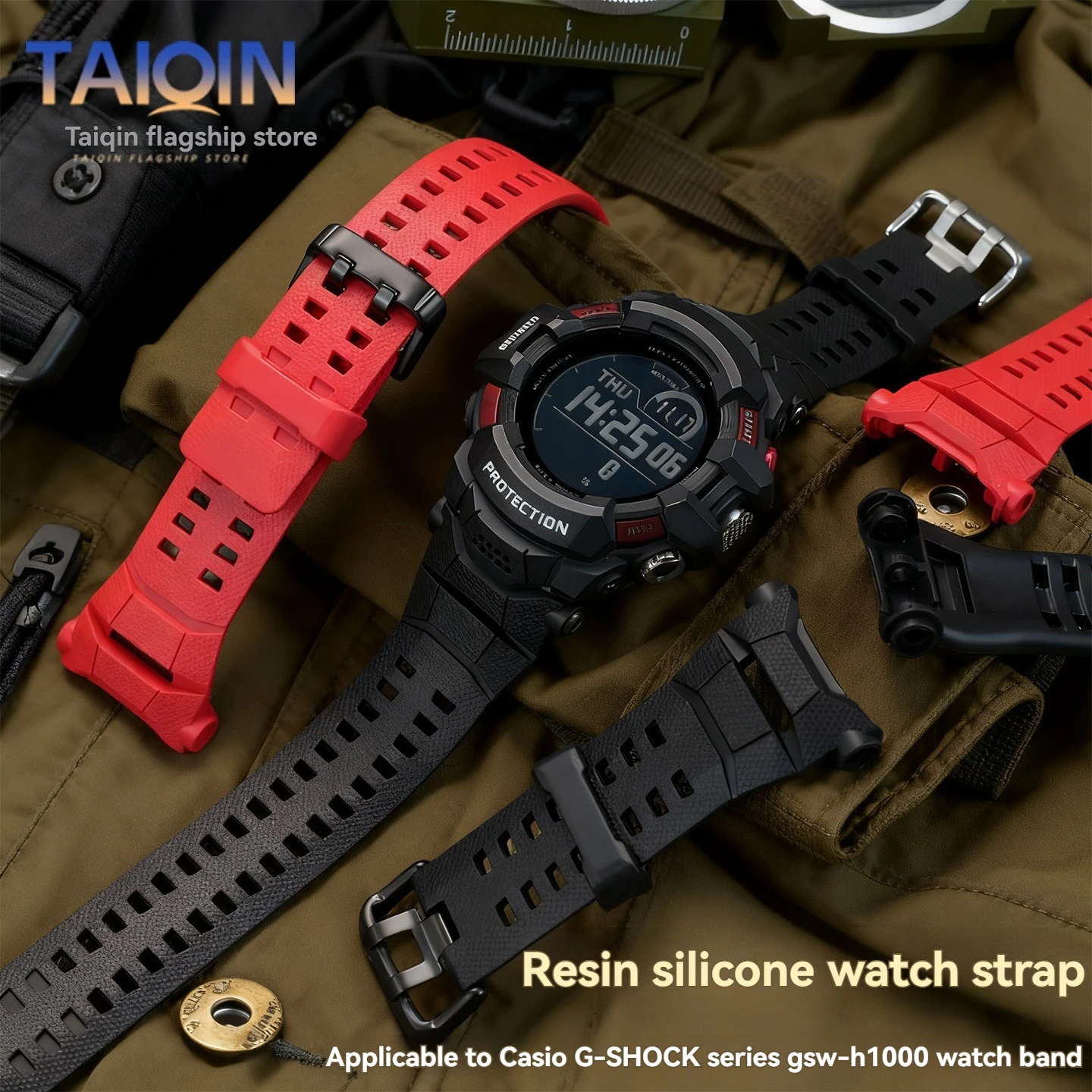 Smartwatch Casio Watches For Men - Pulseira de Silicone e Resina para