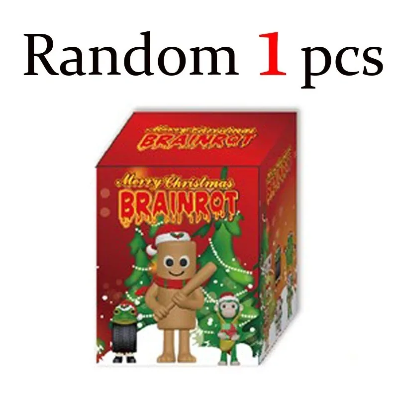 2026 جديد عيد الميلاد طبعة Tangtungsahur الشكل مضحك دمية سطح المكتب الديكور Tralalero Tralala نموذج لجسم الهدايا صندوق أعمى لعبة