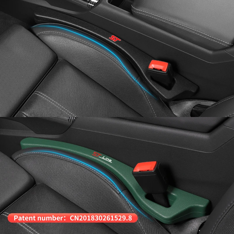 2Pc Car Seat Gap Plug Seam card seam leak-proof strip Seat Gap Anti-drop Filling Strip For ford st LINE stline kuga fiesta