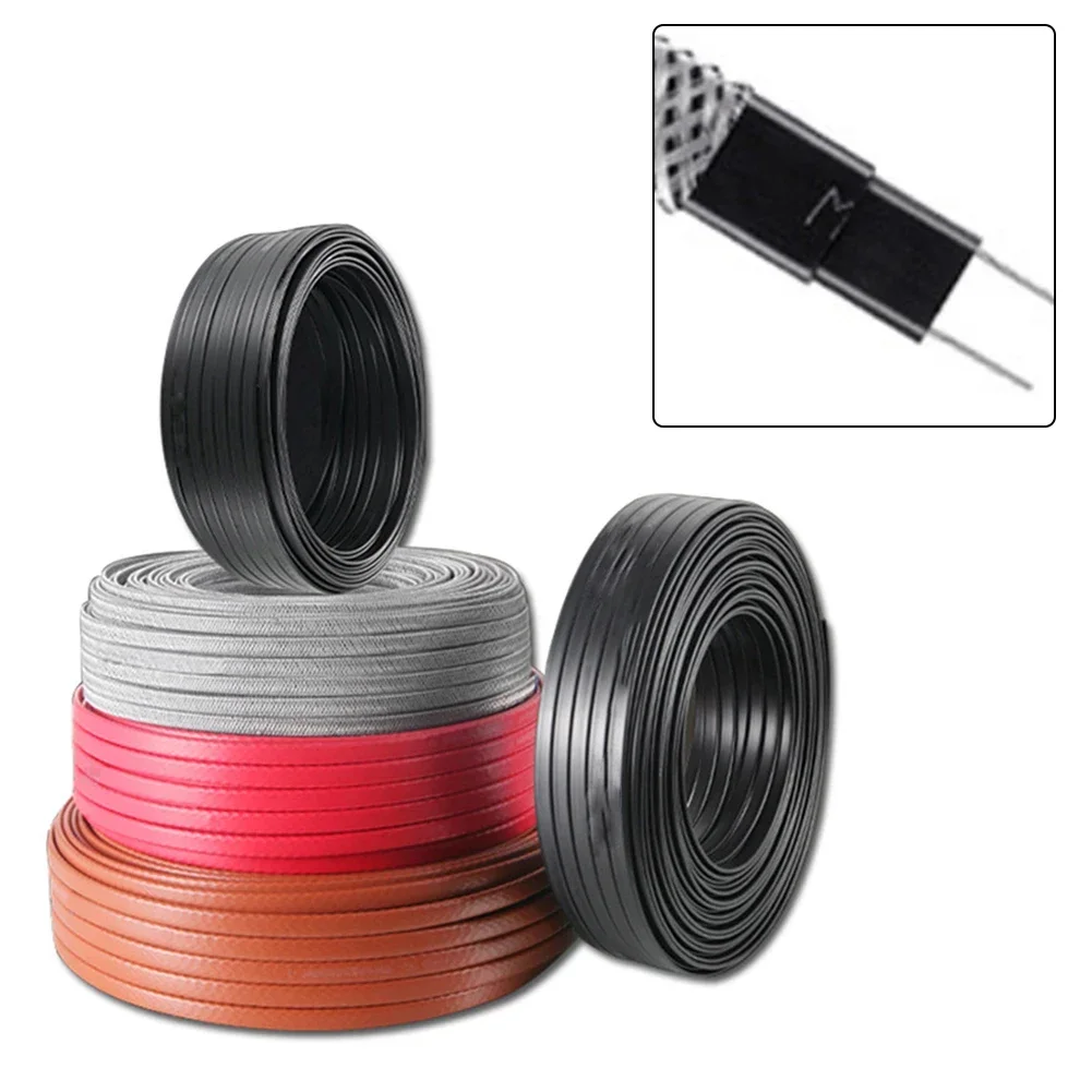 5M 220V Self Regulating Heating Cable Water Pipe Anti-Freeze Electric Wire Line DXW-8 JZ High Thermal Efficiency