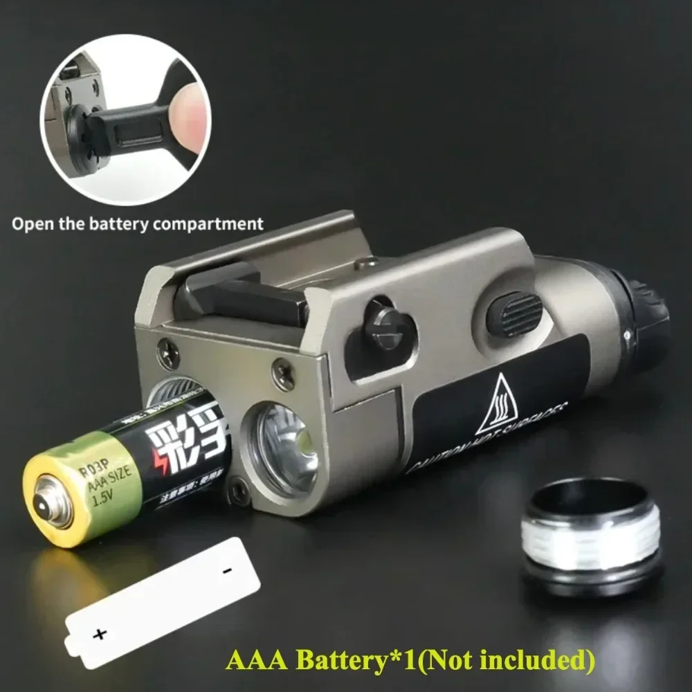 التكتيكية XC1 مصباح ليد جيب ترقية المعادن في الهواء الطلق الصيد مسدس الكشفية بندقية ضوء ل الادسنس غلوك 17 18C 19 ملحقات المسدس #4