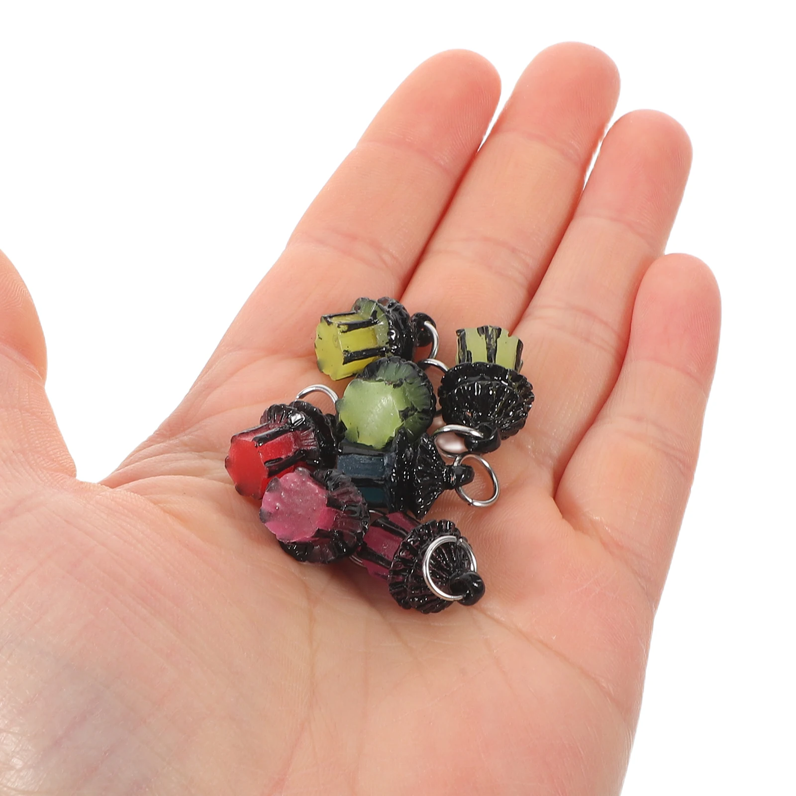 

14Pcs Glow in Dark Mini Lanterns Luminous Tiny Lights for Crafts Fairy Garden Accessories Christmas Micro Landscape Outdoor Lamp