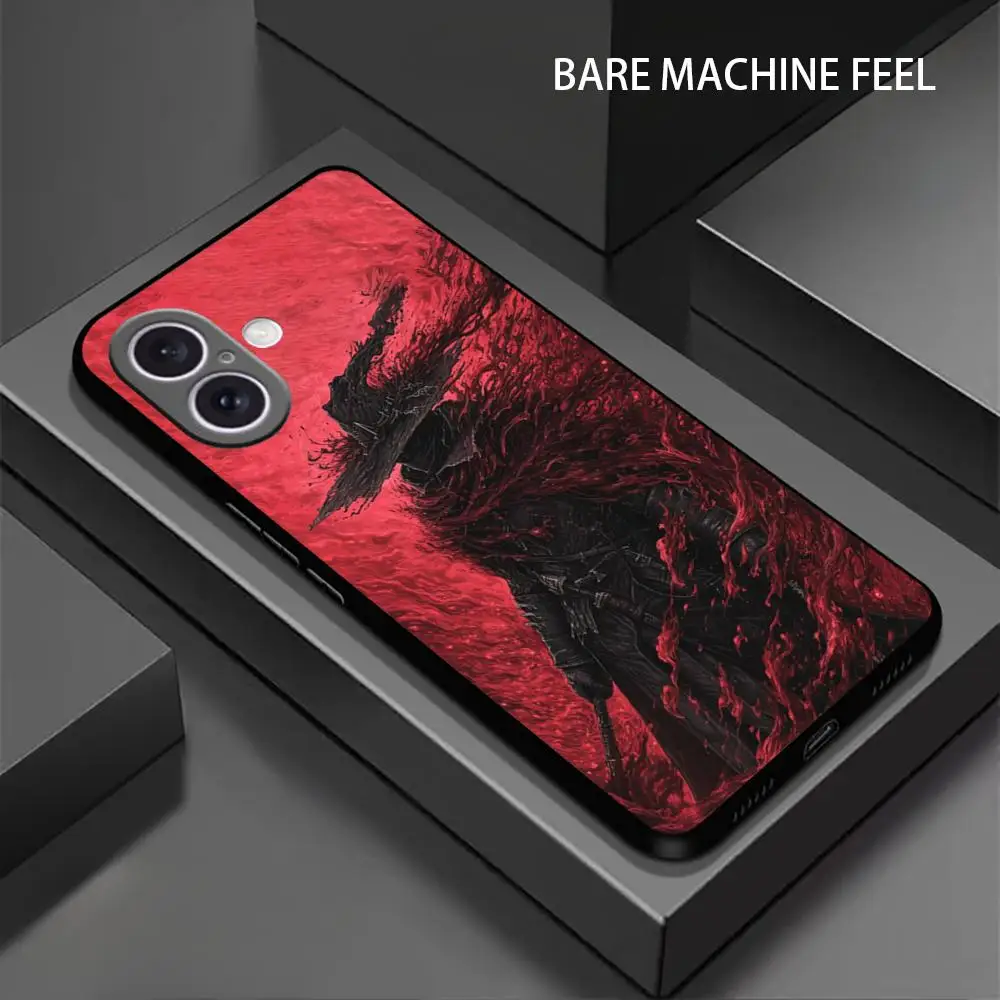 GAME B-Blood-BornES Phone Case For iPhone 16 15 14 13 12 11 X XR XS MAX 8 Plus Mini Pro Max Soft Black Phone Cover