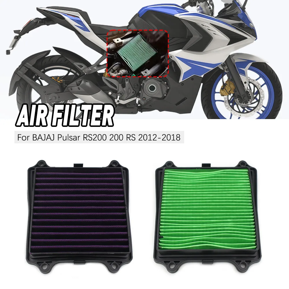 

Для Bajaj Pulsar RS 200 2012-2018 аксессуары элемент воздушного фильтра очиститель впуску мотозапчасти