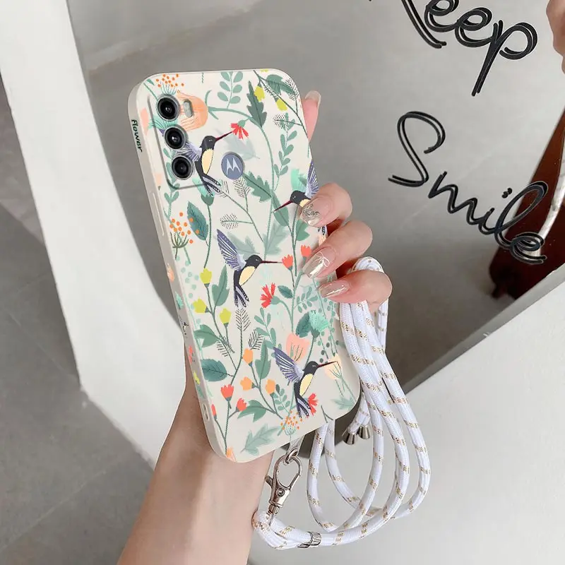 G60 Bright Branch Silicone Phone Case For Motorola Moto G60 G60S G84 G34 G62 G72 G52 G40F G24POWER G82 G14 G100 Cover