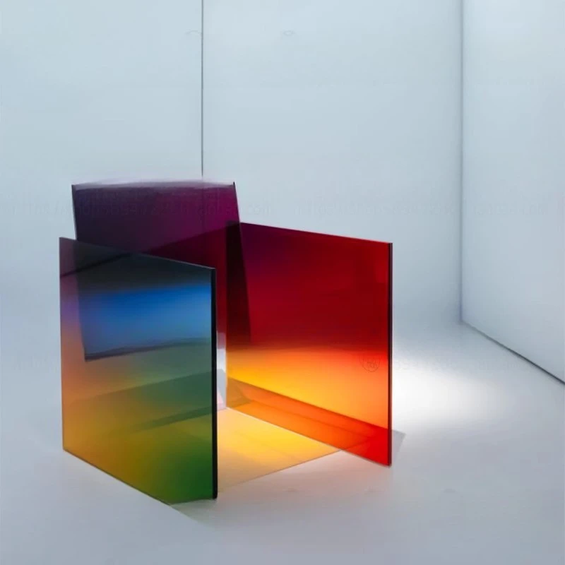 

Nordic simple modern color acrylic chair designer Internet celebrity leisure single light luxury creative stool