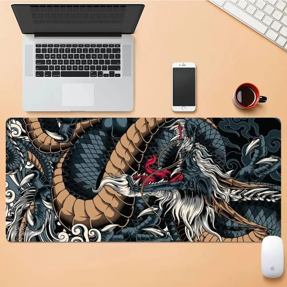 

Handsome real dragon Mouse Pad Desk Mouse Pad Cute HD Desk Pad Extended Gaming Keyboard Mats Large XXL Gamer Mousepad 90x40