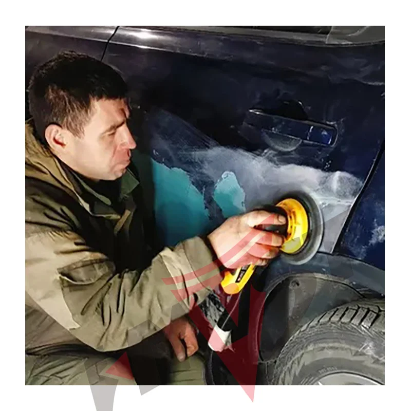 HYVST 6 "5.0mm/2.5mm Levigatrice orbitale elettrica casuale senza spazzole per autoveicoli multifunzione Levigatrice per auto a velocità variabile