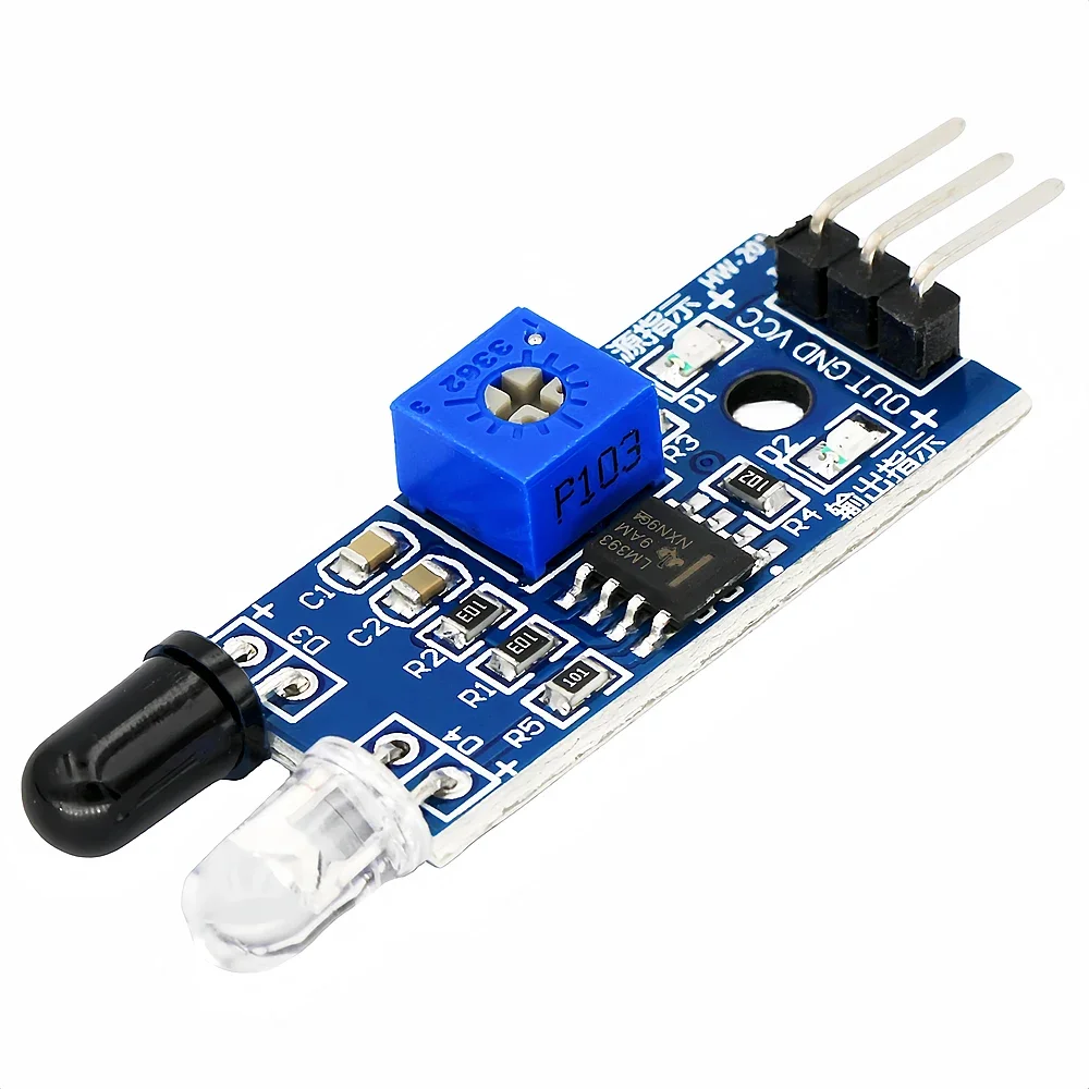 Módulo de Sensor de evitación de obstáculos infrarrojo IR, electrónico inteligente para Arduino, Robot de coche inteligente, fotoeléctrico reflectante de 3 pines, 1-10 Uds.