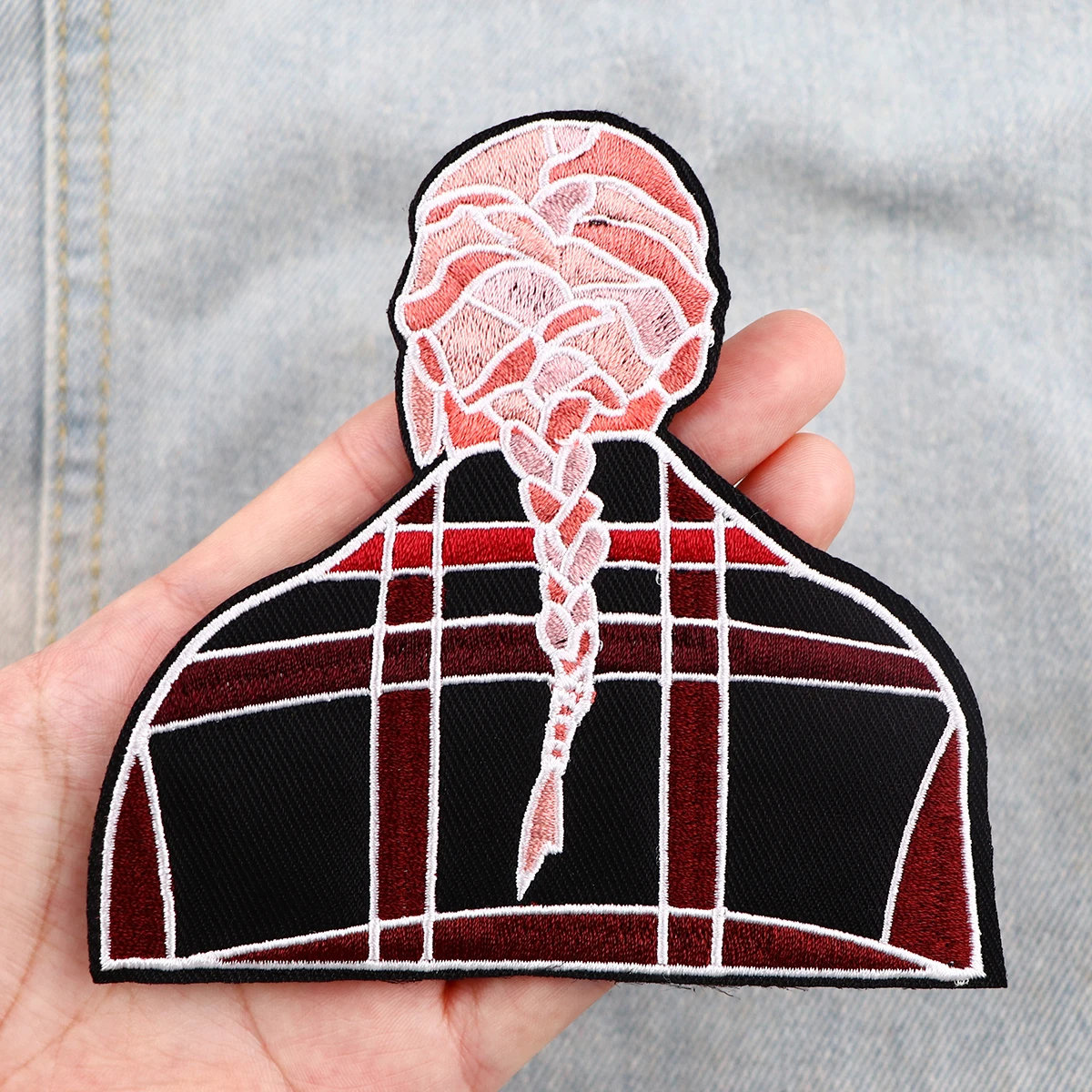 Female Singer Embroidery Patch Fashion Patch Iron On Patches For Clothing Patches On Clothes Jacket Sew DIY Patch Sticker