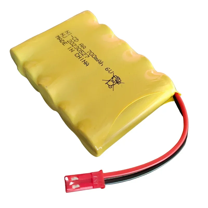 JST Plug 6V 700mAh NI-CD AA Rechargeable Battery Pack for Remote Control Toys Cars Boats trucks trains Guns Robots parts