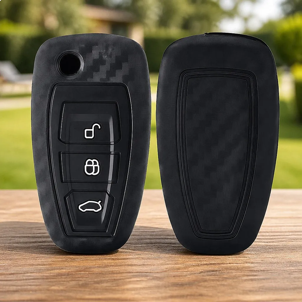 3 Button Silicone Car Remote Key Fob Cover Case For Ford Ranger C-Max S-Max Focus MK3 Galaxy Mondeo Transit Tourneo Custom