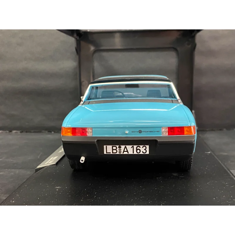 Modèle de voiture en alliage bleu moulé sous pression Norev, échelle 1:18, VW Porsche 914, jouet à collectionner, cadeau, affichage Souvenir, ornement
