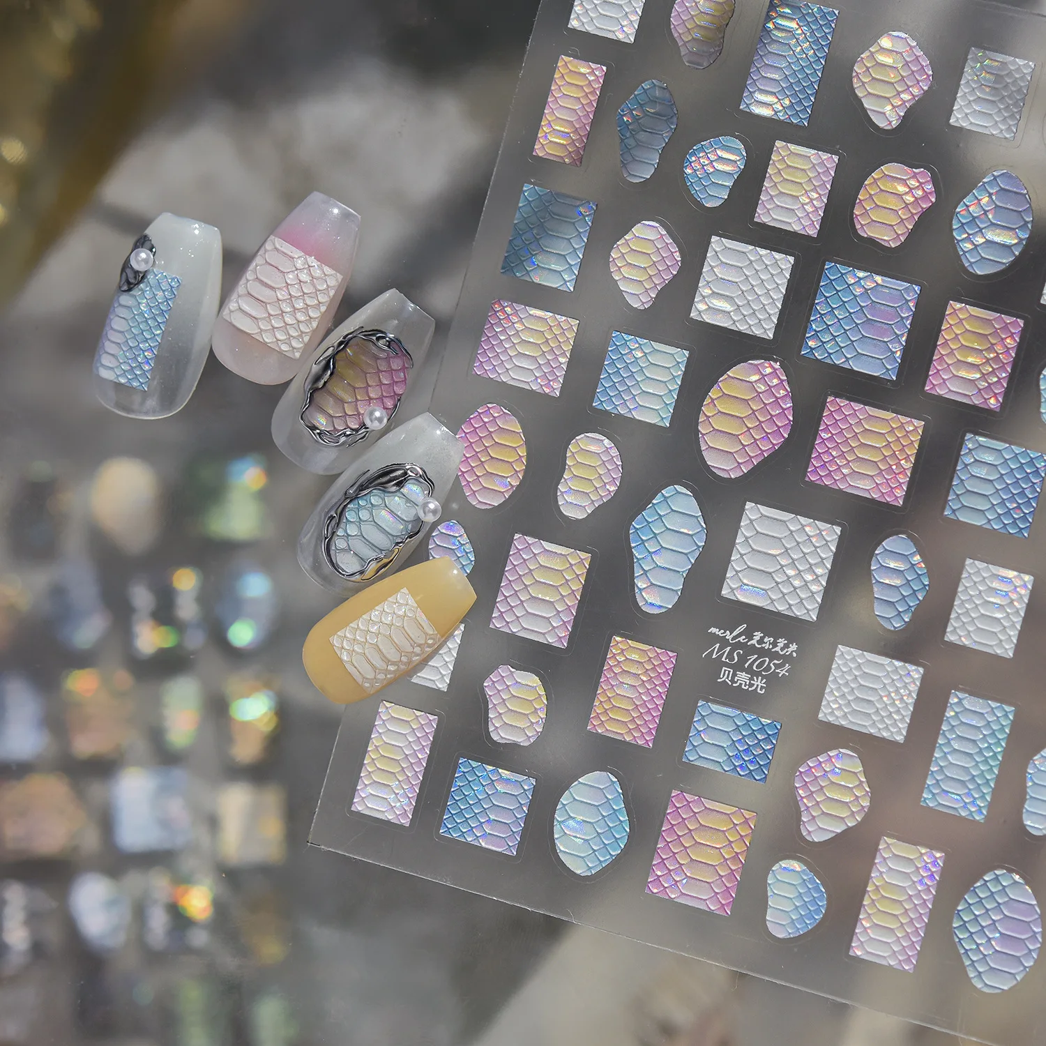 Shell Light Nail Sticker New I - Nail Art Zelda ulasan dan harga