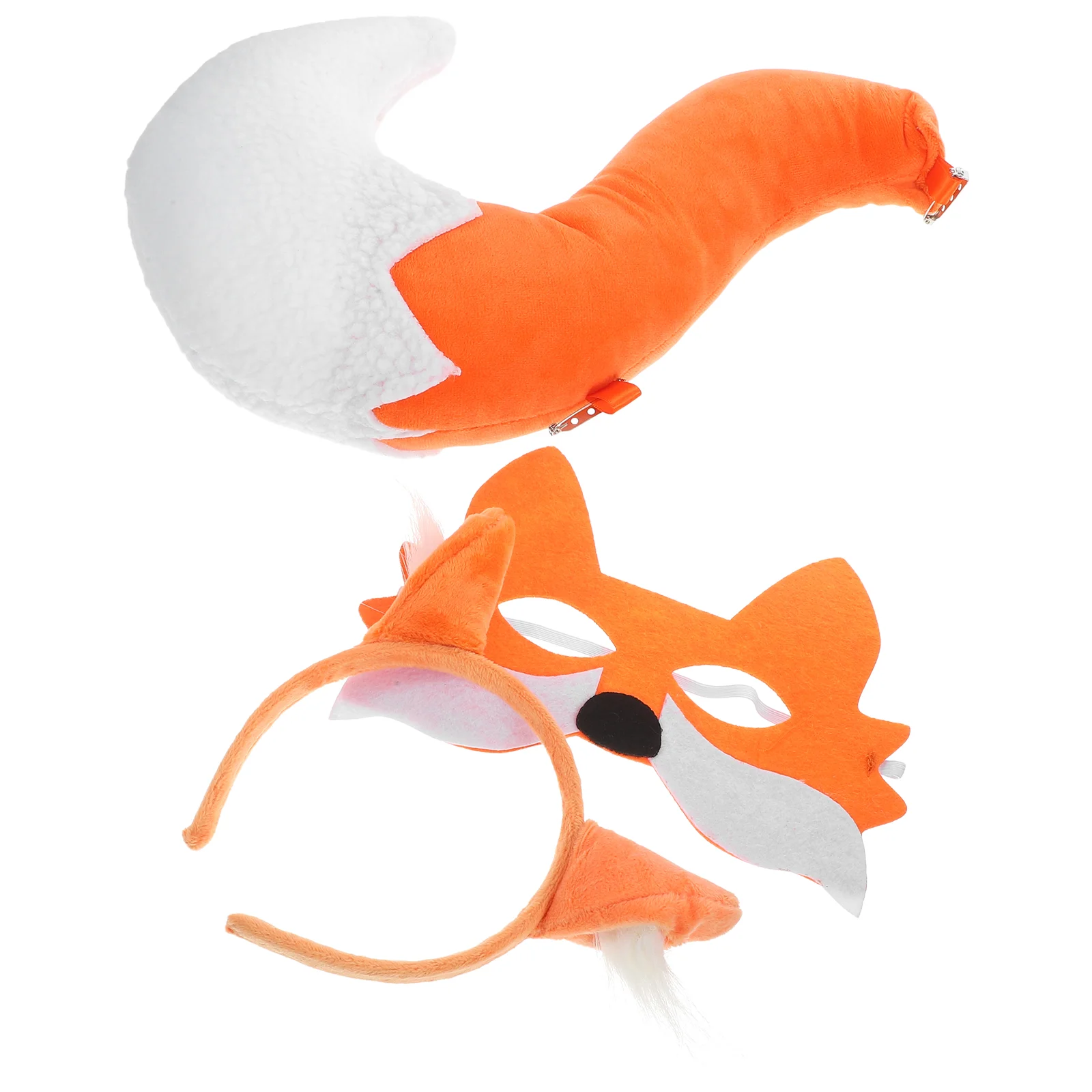 

Fox Headband Tail Cosplay Costumes Apparel Animal Accessories Headgear Man Cat Mask