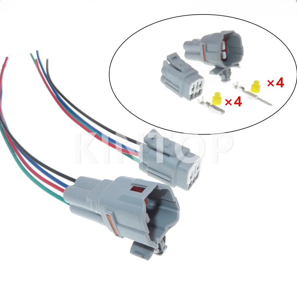 

1 Set 4 Pins 6188-0217 6189-0372 Waterproof Automotive Electrical Cable Connector AC Assembly Car Crimp Plug Socket
