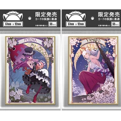 60PCS Anime One Piece Perona Yamato Card Sleeves Board Games OPCG PTCG Trading Cards Laser Shine Protector Case