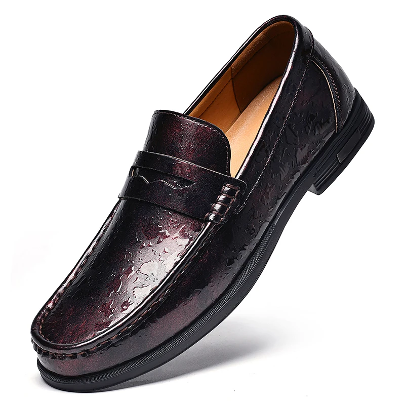 Business flat loafers Leisure gentlemen and comfortable quality styles Daily office work Dress up party Elegant men's shoes