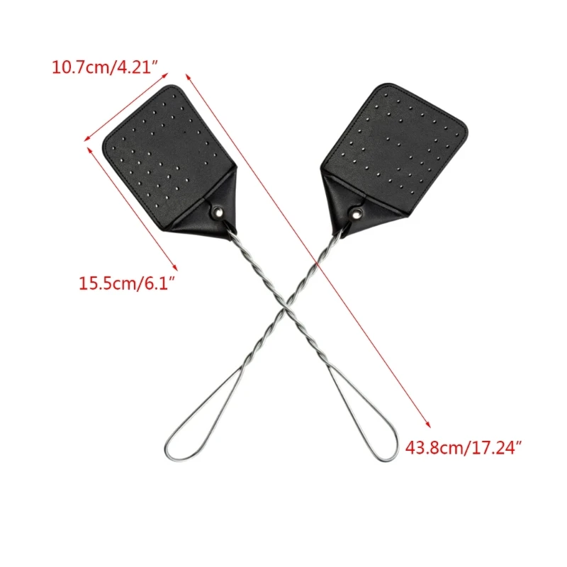 2 Piece Metal Handle LeatherMosquito Set Powerful Exterminators
