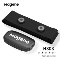 Magene H303 Heart Rate Monitor With Chest Strap Cadence/Speed Sensor ANT+ Bluetooth Cycling Computer