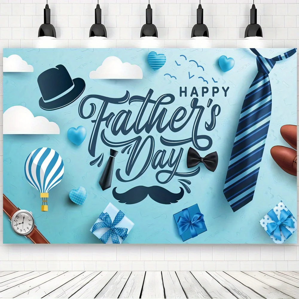 Happy Father's Day Backdrop Photography Props Family Photo Flash Photo Shoot Banner Party Decoration Thank You Dad Arrangement