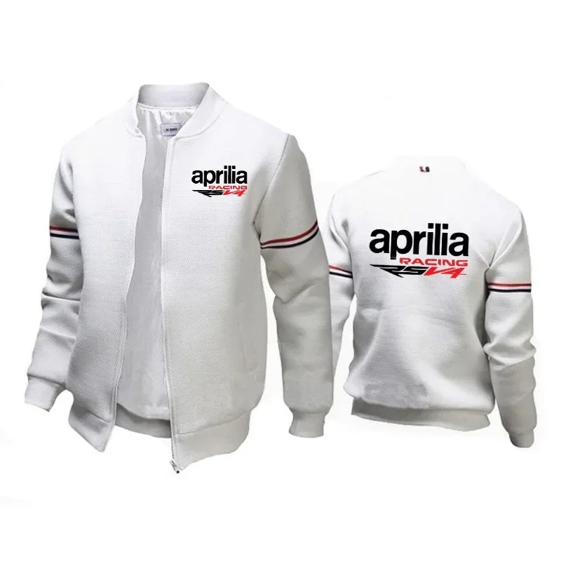 Hip Hop Varsity Jacket Men High Street Aprilia Racing RSV4 Print Coats Men's clothing Spring Autumn Fashion sweatshirt Jackets