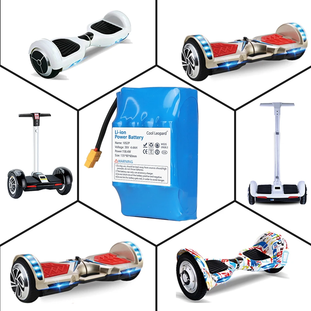 

36V 7Ah 10s2p Battery Packs Rechargeable Lithium Ion Battery for Electric Self Balancing Scooter HoverBoard Unicycle