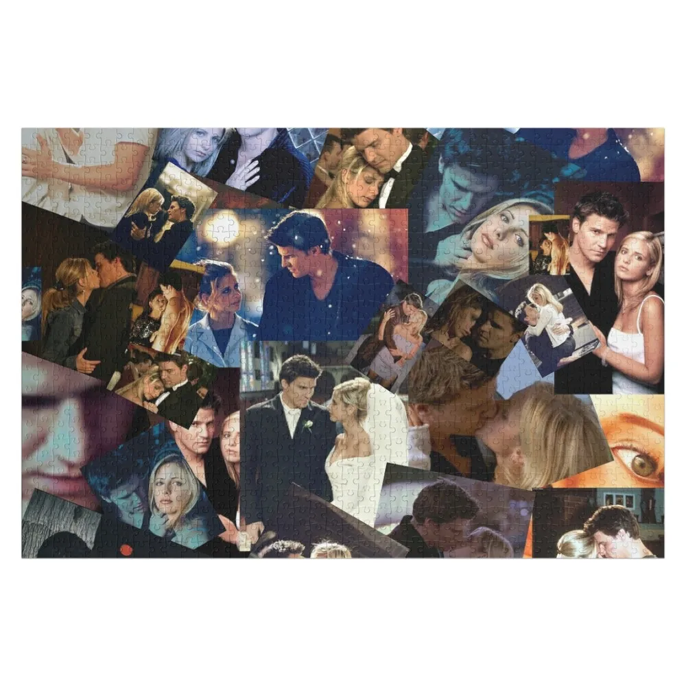 

Деревянный пазл-коллаж с изображением Буффи и Энджела, персонализированный с именем, для детей и взрослых