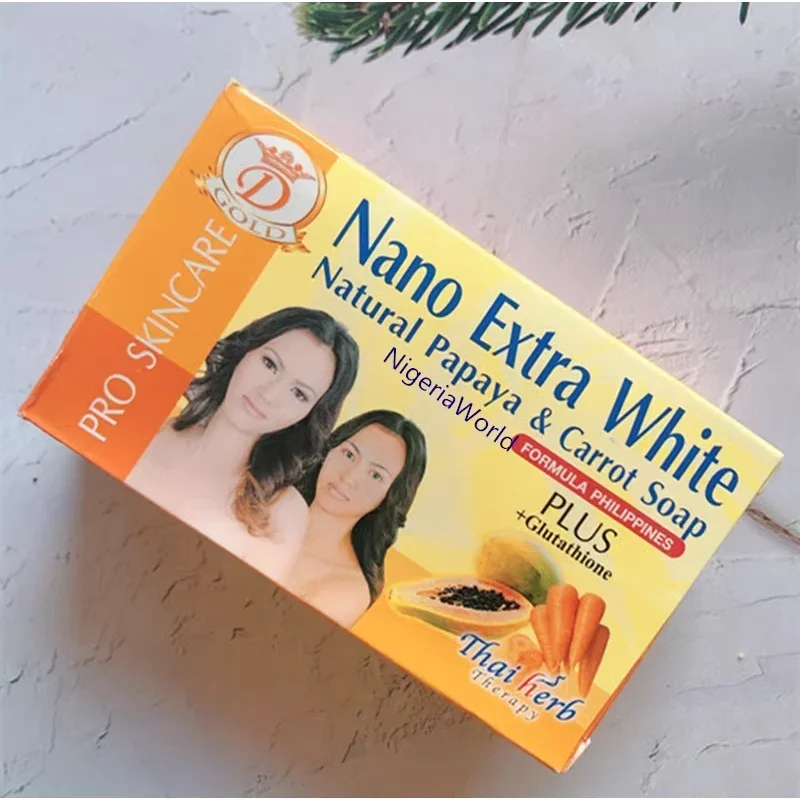 

Nano Extra White Natural Papaya & Carrot Soap 160g Cleansing Face Purifying Pores Brightening Remove Spots Pro Skin Care Product