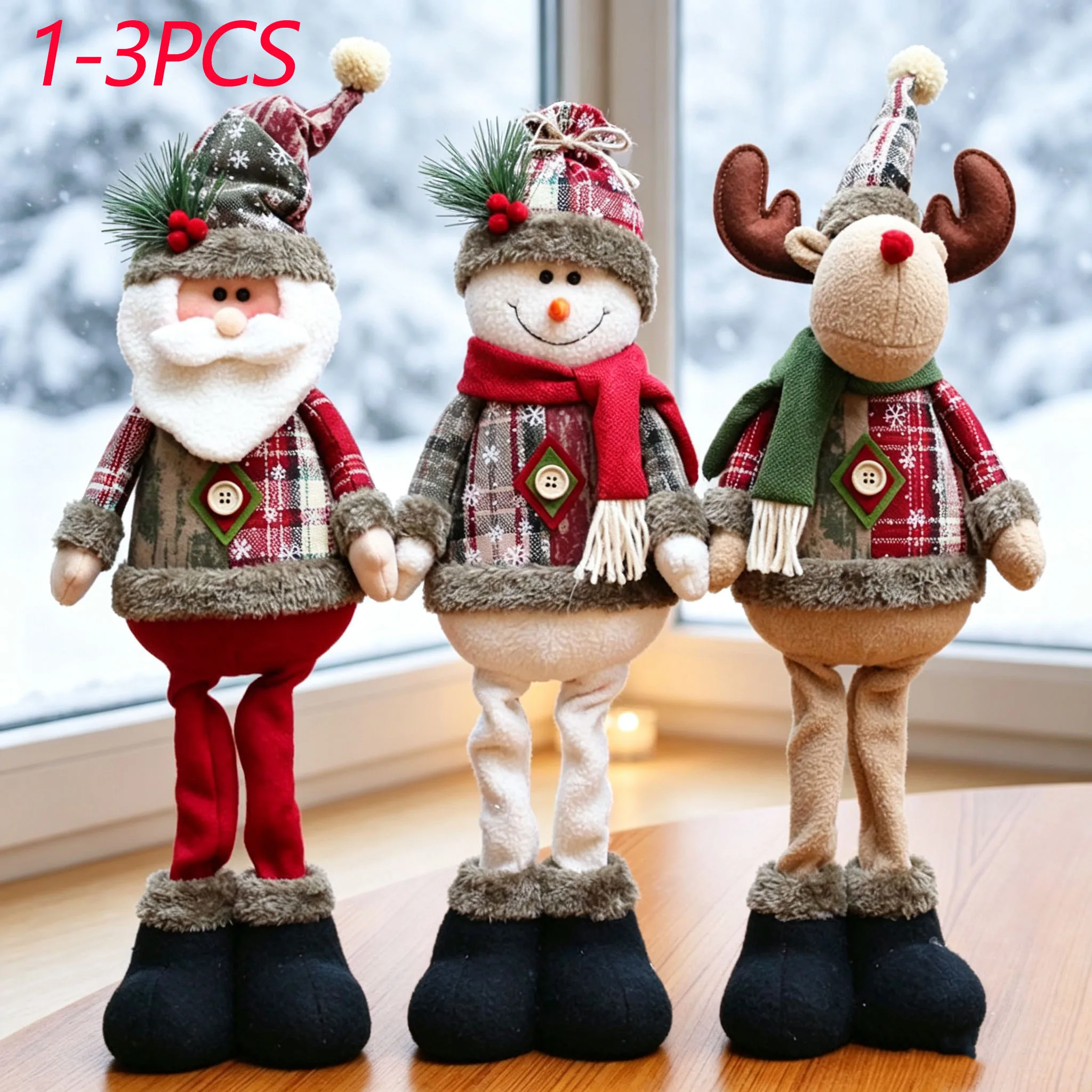 3/1PCS Poupée de Noël, décorations de Noël pour la maison, ornement de Noël 2026, cadeaux de Noël, Navidad, Noel, Nouvel An 2027