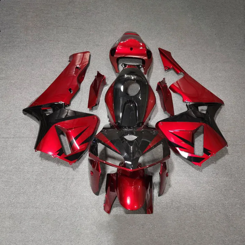 Fairing kit Injection for Honda cbr 600 rr 05 06 red black fairings CBR600RR 2005 2006 aftermarket motocycle accessories wsx25