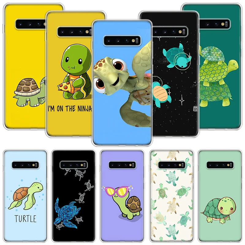 Cartoon Sea Turtle Tortoise Phone Case For Samsung Galaxy S26 S25 Edge S24 S23 FE S22 Ultra S21 Plus S20 + Fundas Cover Coque Ga