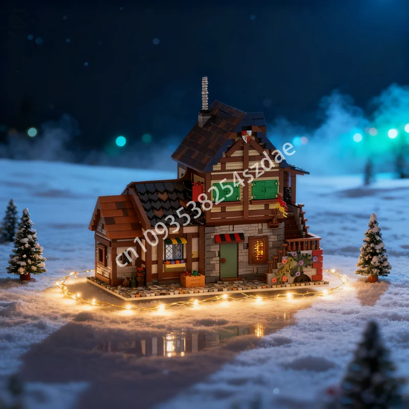 2721 قطعة MOC وحدات القرون الوسطى الفرنسية البيت 1 قلعة نموذج بناء هدية الكريسماس كتل اللعب تجميع DIY بها بنفسك فكرة الإبداعية الطوب #1