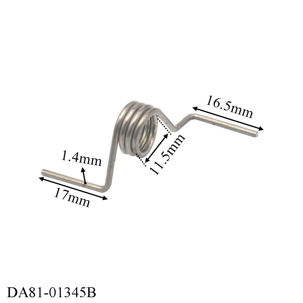 BQLZR 2pcs DA81-01345B Clockwise Door 304 Stainless Steel  Spring Replacement for Refrigerator