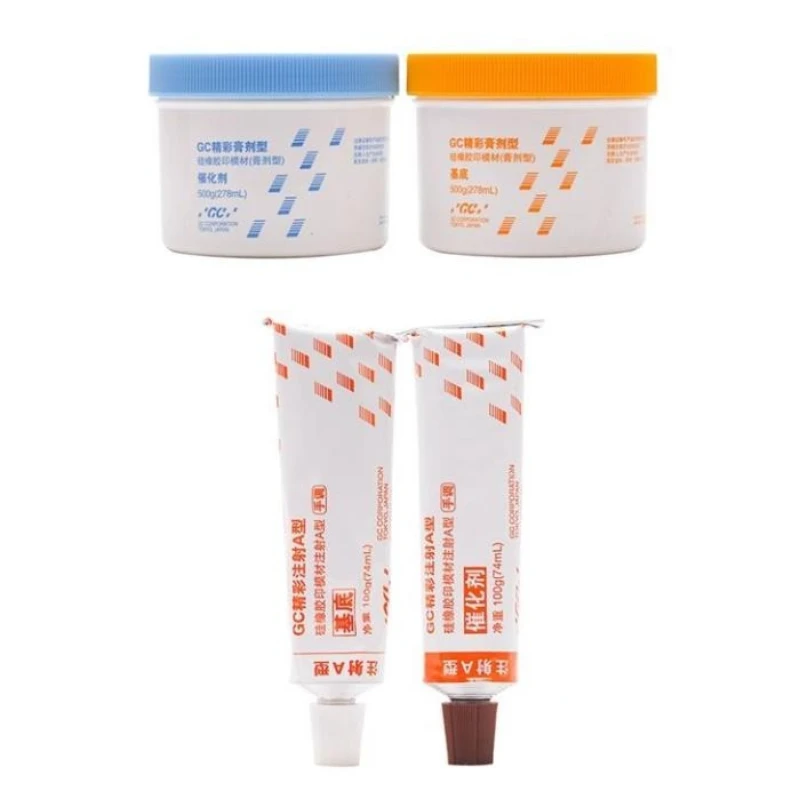 GC Fuji Rubber Impression Material Self-adjusting Hand Adjustable Mix Restoration Denture Putty Dental Crown Implant Restoration