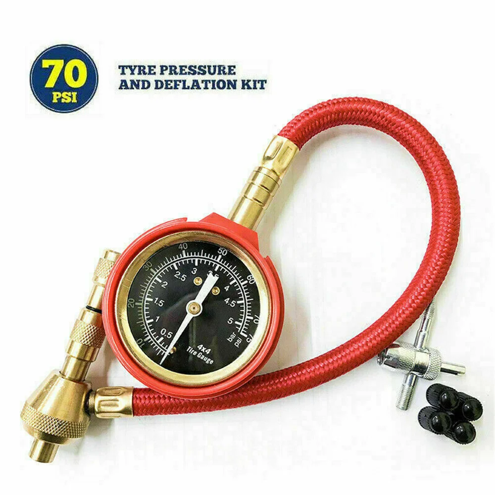 Pointer Tire Pressure Gauge Air Deflators With Pressure Gauge 4WD Tyre Deflators Off Road Vehicle Modification Accessories