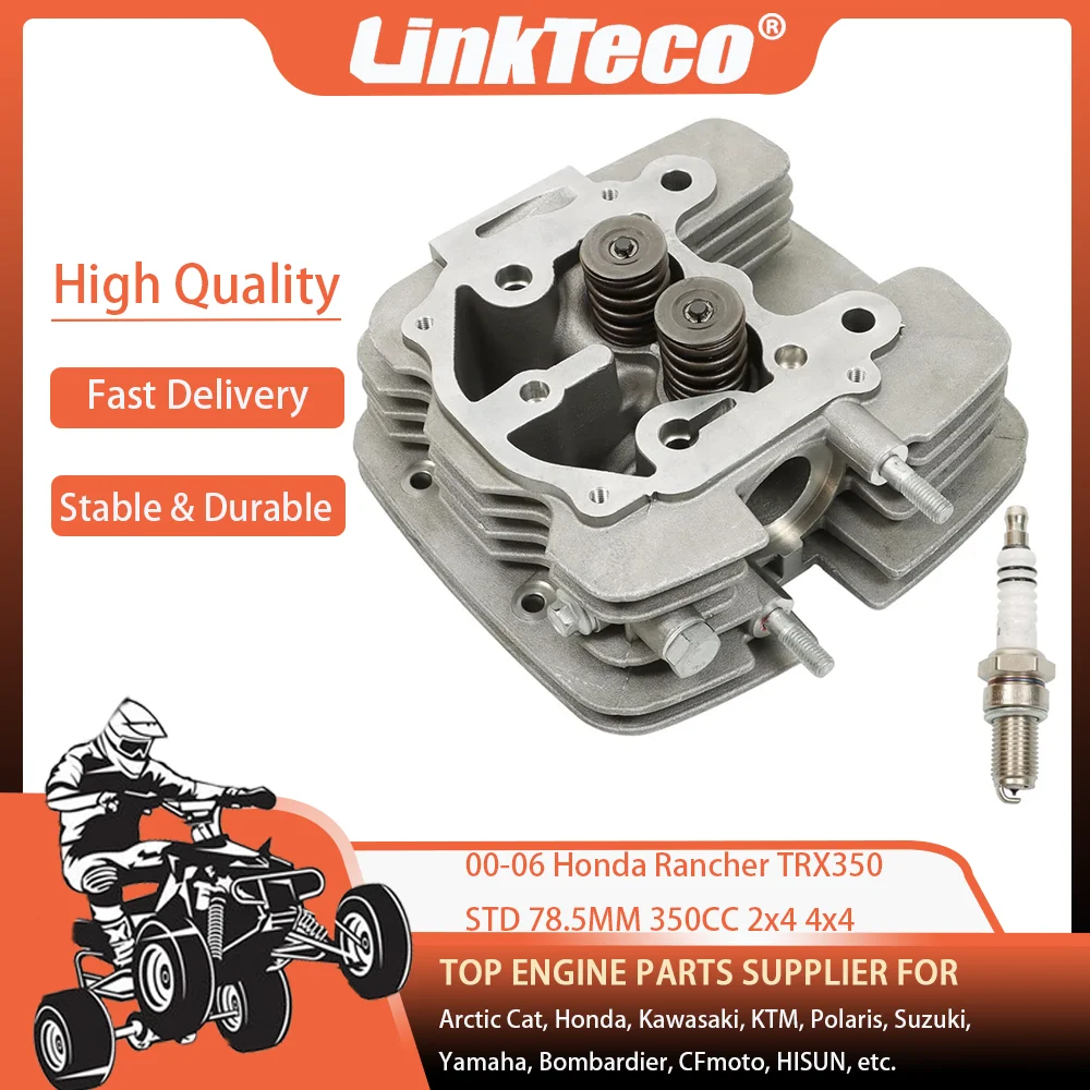 مجموعة زنبرك شمعة إشعال برأس أسطواني ، ATV STD Bore ، مناسبة لهوندا رانشر TRX350 ، 350TM ، 350TE ، 350FM ، 2x4 ، 4x4 ، gsm ، 350CC ، 00-06
