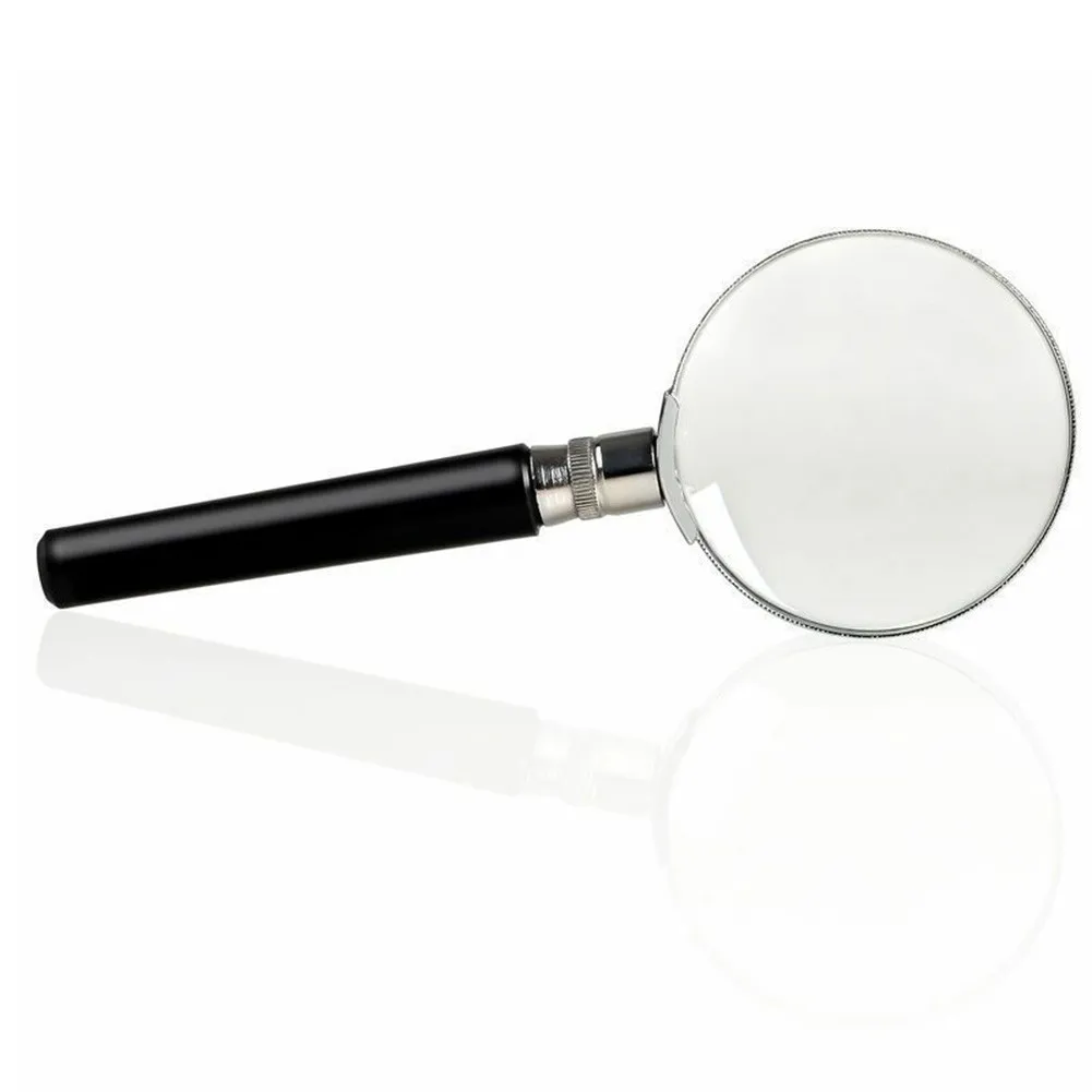 Kaca pembesar untuk anak, kaca pembesar 5X dengan gagang karet anti selip untuk Senior membaca eksplorasi alam anak-anak