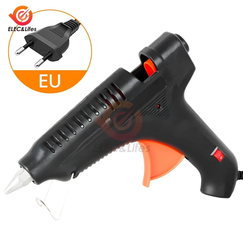 Pistola per colla a caldo da 100 W Mini pistole industriali per uso domestico fai da te Temperatura di calore US EU Strumento di riparazione elettrica Usa stick di colla da 11 mm