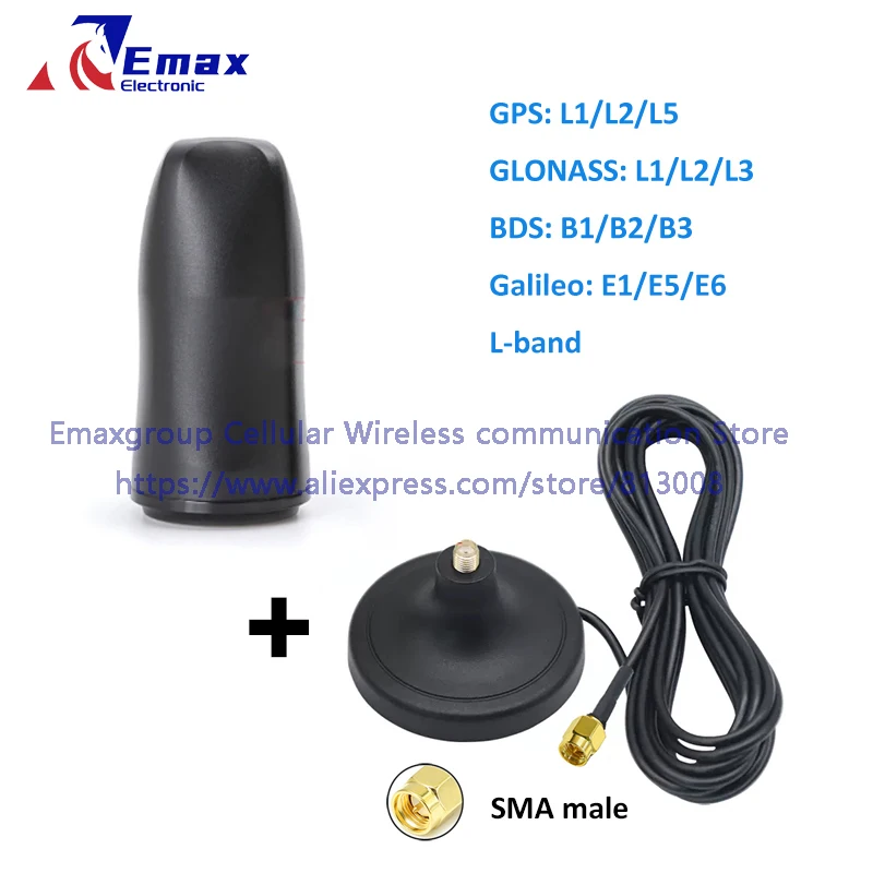 Imagem -05 - Core Board Módulo de Conector Sma com Antena de Alta Precisão Em609 Receptor Rtk Gnss Em-981td Um981