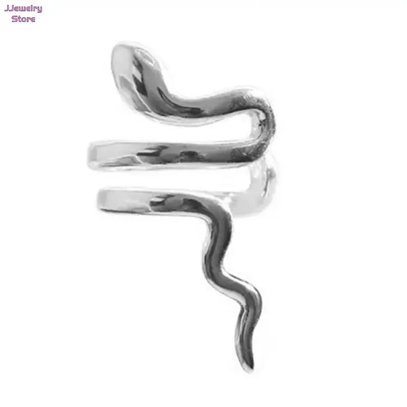 Punk Animals Clip Earrings for Women Man Exquisite Snake Fake Piercing Ear Cuff Without Holes Faux Clip on Earcuff Earrings