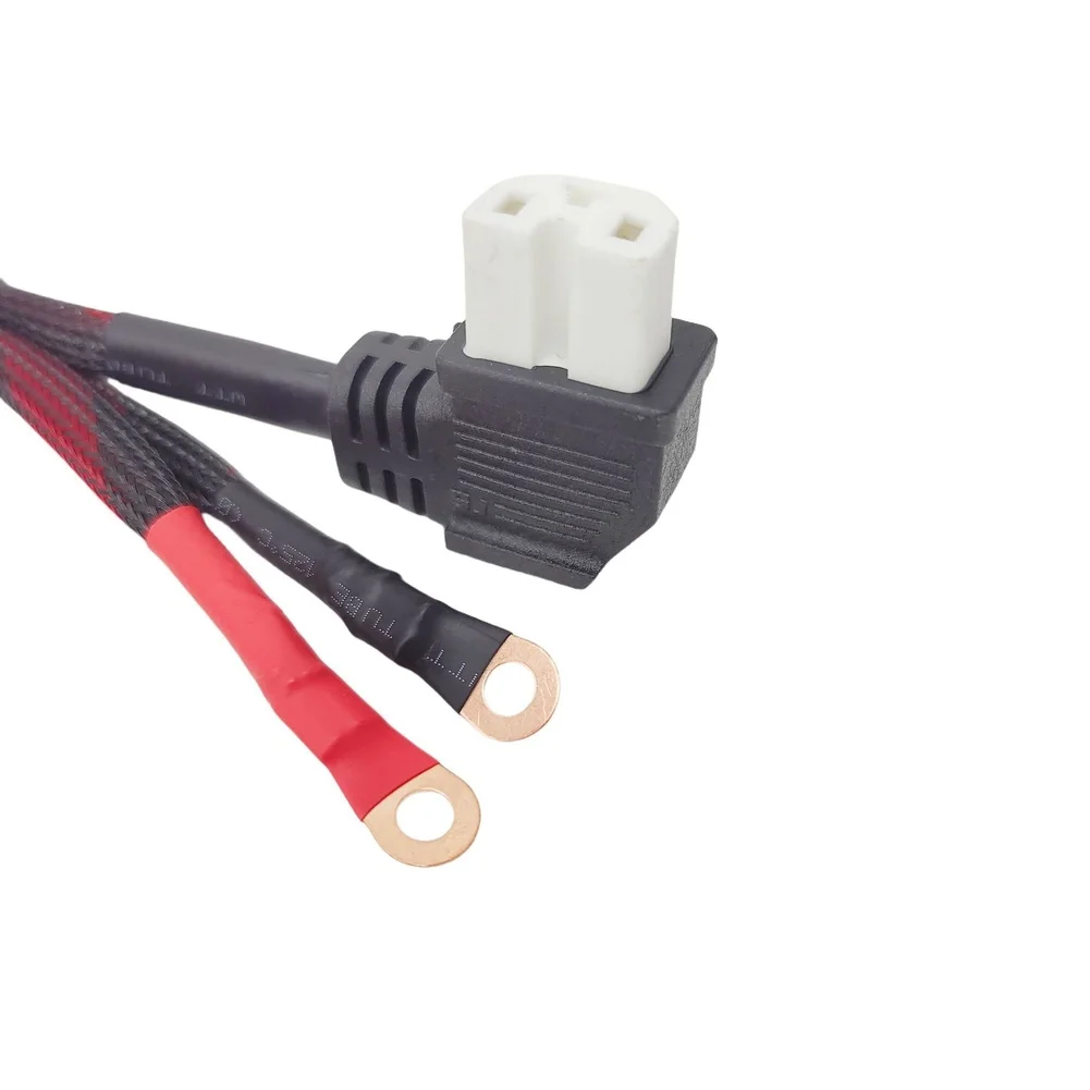 Porcelain Head Elbow 1M Power Cord 10AWG Flexible Silicone Outer Layer Zinc Plated Pure Copper Inner Conductors