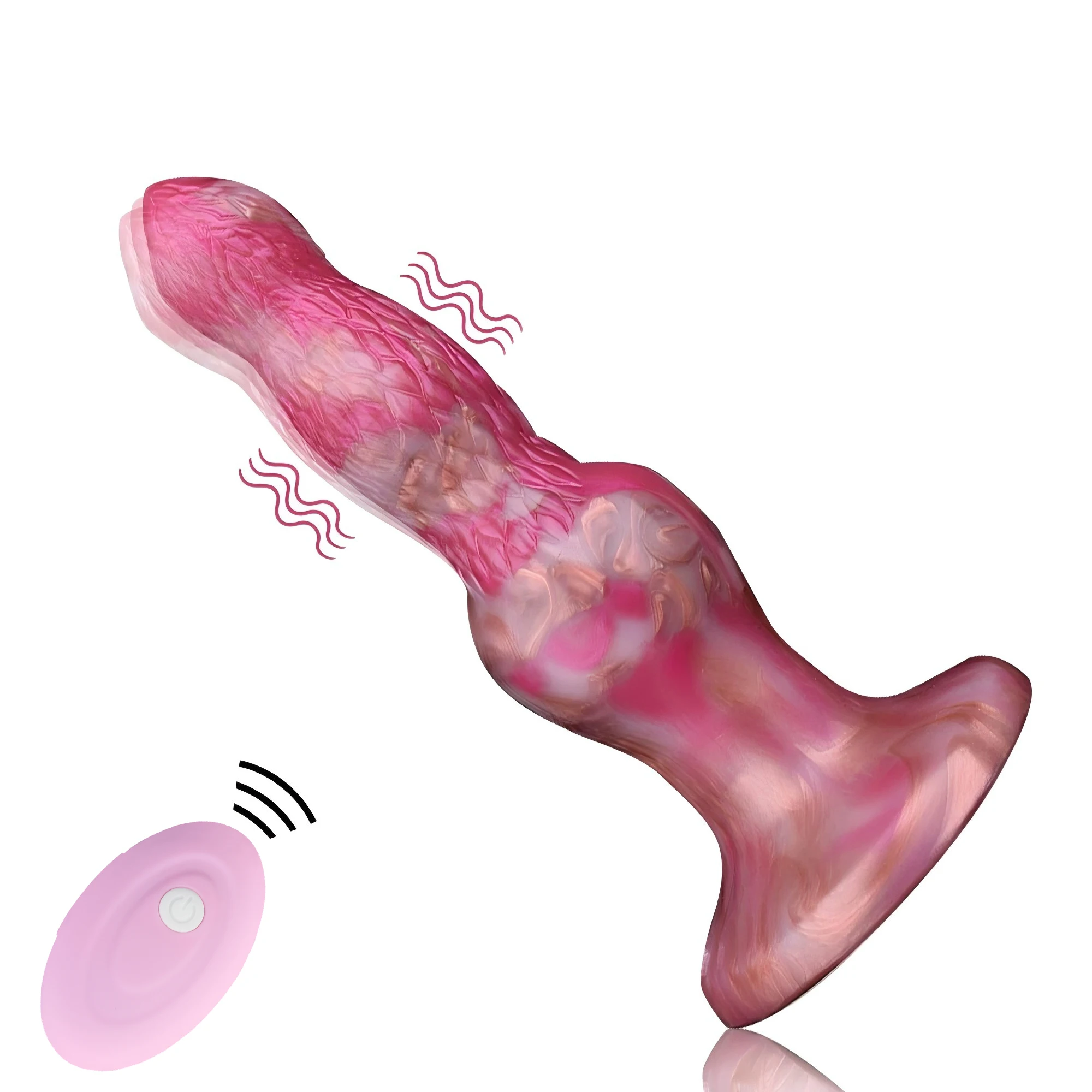 QKKQ Vibrator Dog Knot Dildo Fantasy Animal Penis Man And Woman Anal Plug Masturbate Adult Products Remote Control Sex Toys 18+