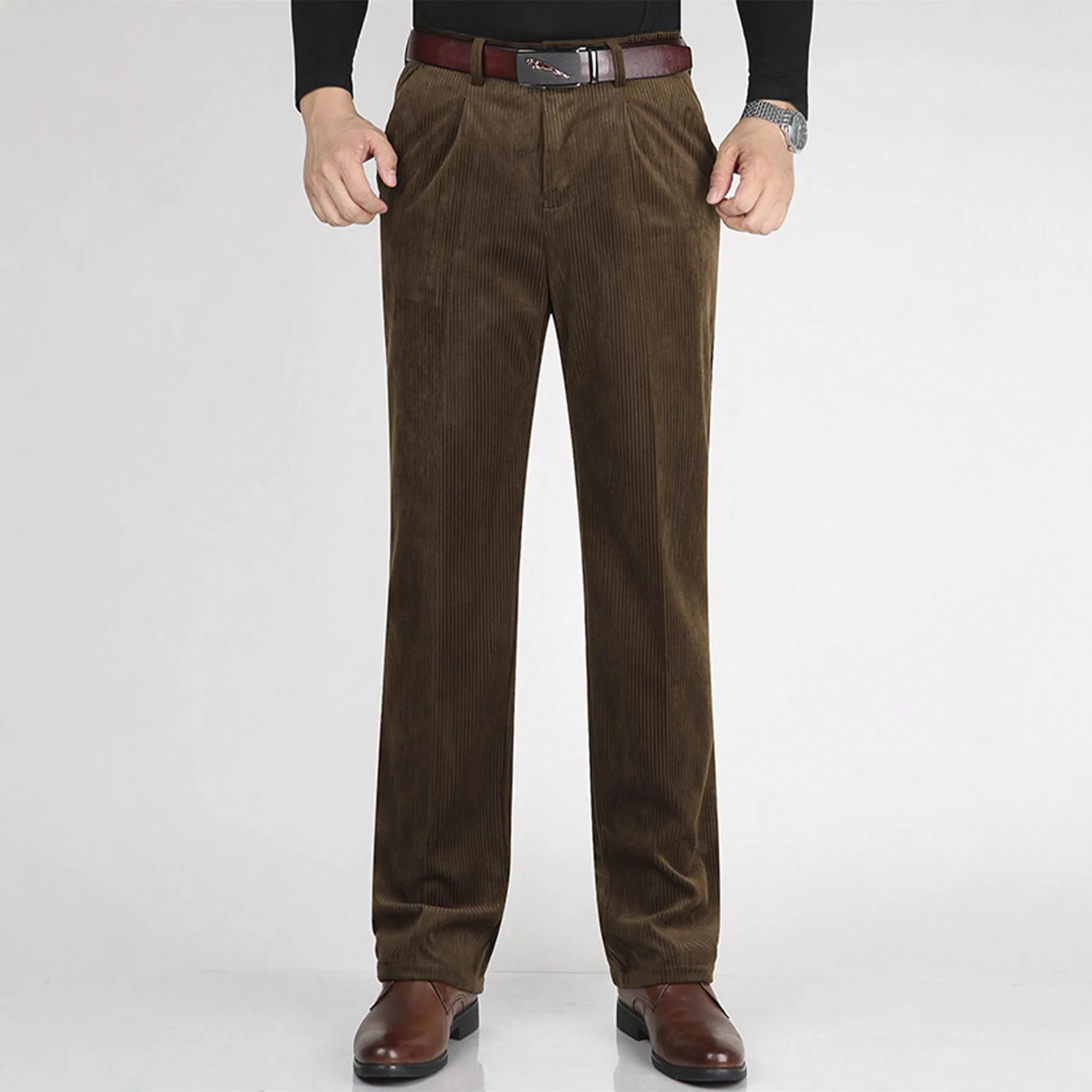 Men's Casual Pants Straight Fit Comfortable Skin-Friendly Comfortable Casual Versatile Daily Wear Commute Simple Slim Fit Pants