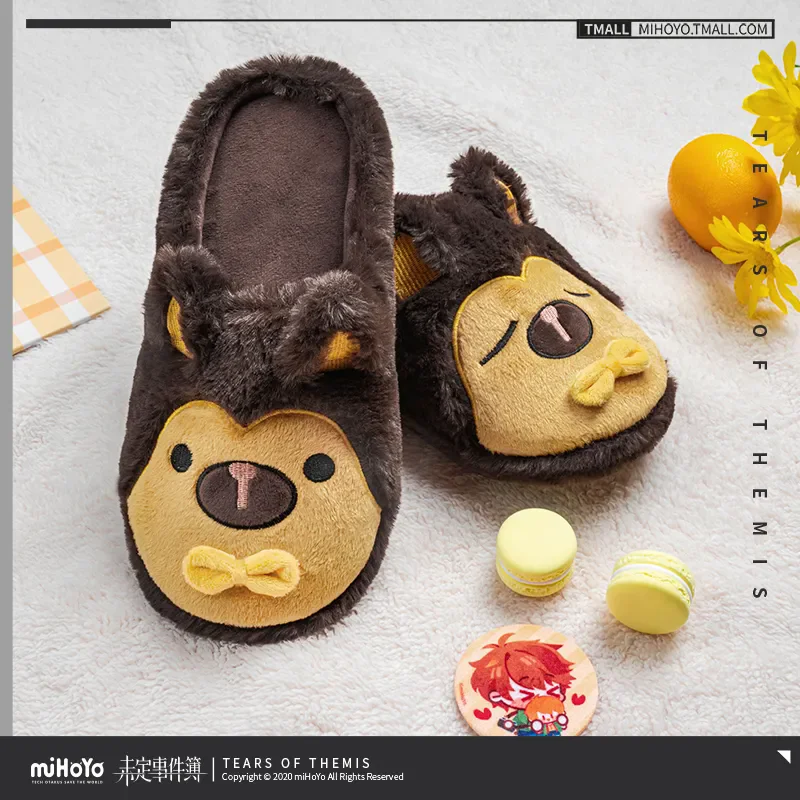 [Genuine] miHoYo Game Tears of Themis Plush Slippers Luke Pearce Artem Wing Vilhelm Clothing Cotton Shoes Cosplay Halloween Gift 5